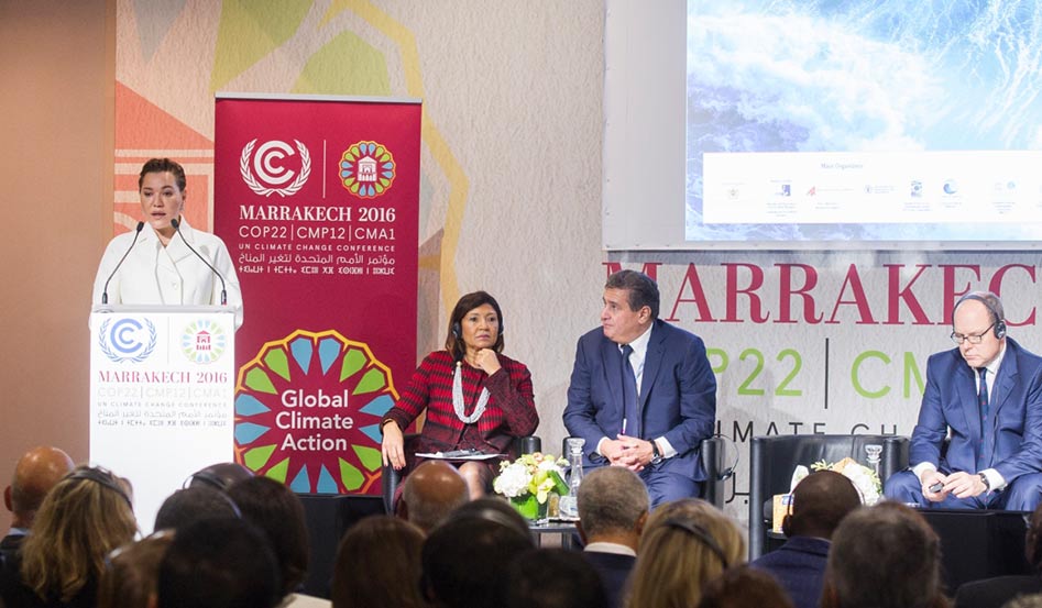 Marrakech – 12 novembre 2016 : <strong>Son Altesse Royale la Princesse Lalla Hasnaa</strong> ouvre la Journée de l’Océan à la COP 22