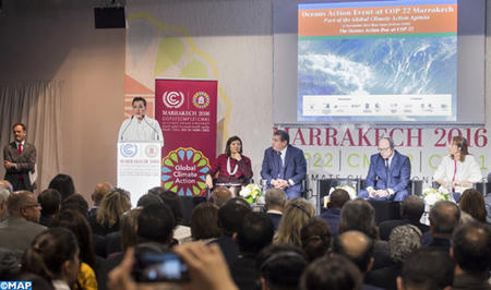 Marrakech – 12 novembre 2016 : <strong>Son Altesse Royale la Princesse Lalla Hasnaa</strong> ouvre la Journée de l’Océan à la COP 22