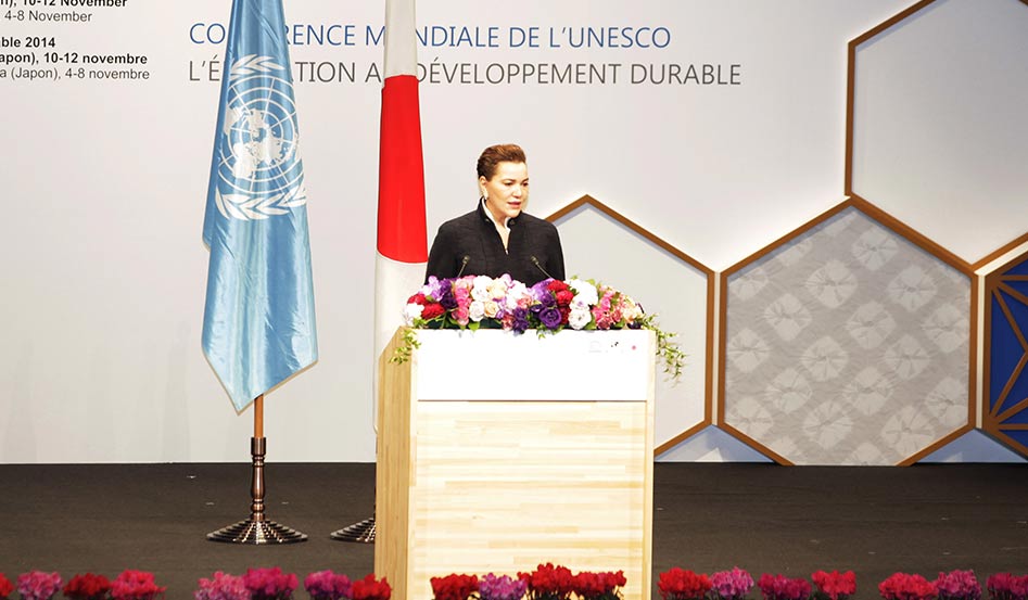 Nagoya (Japon) – 10 novembre 2014: Conférence Mondiale de l’UNESCO sur l’éducation pour le développement durable