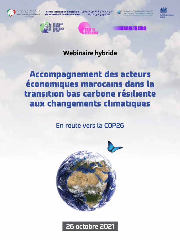 Accompagnement des acteurs économiques marocains dans la transition bas carbone résiliente aux changements climatiques
