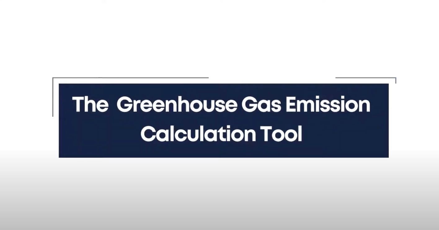 COP27 - Presentation of The Greenhouse Gas Emission Calculation Tool