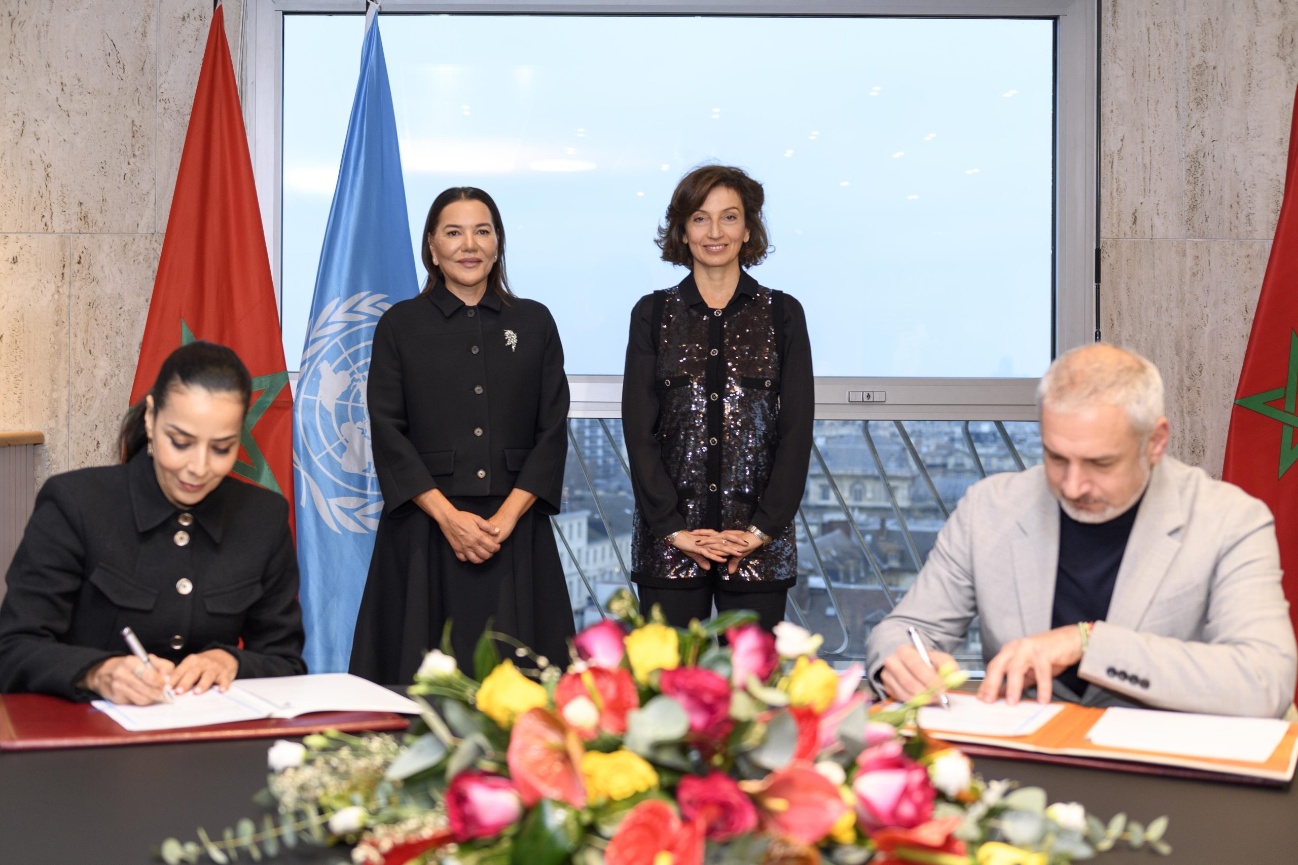 Paris – 24 janvier 2023 : SAR la Princesse Lalla Hasnaa préside à Paris la signature d’un accord de partenariat entre la Fondation pour la sauvegarde du patrimoine culturel de Rabat et l’UNESCO