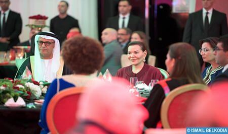 Rabat – 15 Novembre 2023 : SAR la Princesse Lalla Hasnaa préside à Rabat le dîner de Gala diplomatique annuel de bienfaisance